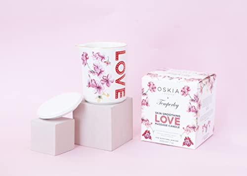 OSKIA Massage Candle - Limited Edition Floral Scented Massage Candle to Soften and Hydrate Skin - 220g, Multi - Image 4