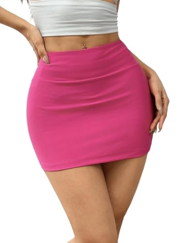 Trend Women's Summer Basic Skirt Summer Solid Mini Skirt For Beach - Main Image