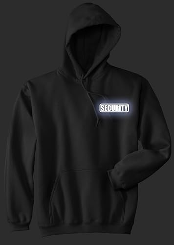 Smart People Clothing Security hoody with REFLECTIVE LOGO on both left chest and back.3