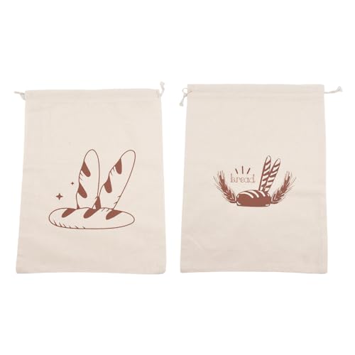 tiyiyok 2 Piezas bolsa pan tela, bolsa tela grande, cesta pan, Manténgalo fresco y seco, Respetuoso con el medio ambiente y reutilizable, Apto para hogares, restaurantes, panaderías, etc