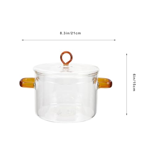 Casserole transparente en verre borosilicate 1500 ml induction - 3