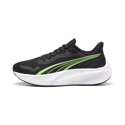PUMA Unisex Kinder Pounce Lite Jr Sneaker, Puma Black Spring Fern Puma White, 38 EU