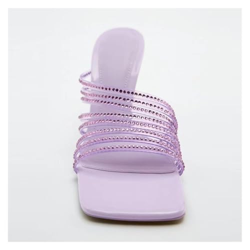 Chaussures de sangle arriere pour le printemps ete en vert violet rouge - 2