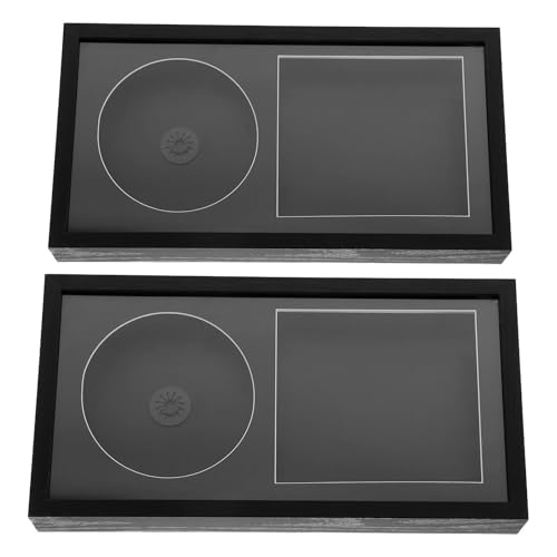 Marco para Discos Compactos Protector de Pared que Evita Daños en Álbumes de CD 2