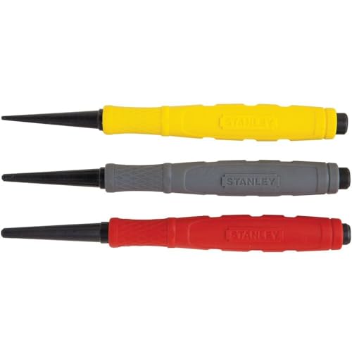 STANLEY Nail Setter, Cushion Grip, 3-Piece (58-930)
