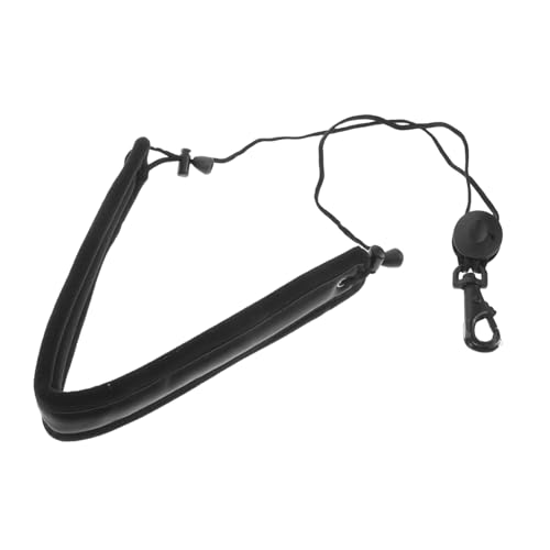 BESTonZON Saxophone Neck Strap With Cushioned Padding And Hook Comfortable Sax Strap For Tenor Alto Adjustable Saxophone Carrying Harness 58cm