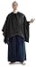 Produktbild HEMAD Mittelalter Umhang Bragi aus Wollfilz Schwarz Gewandung LARP