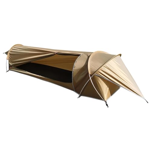 Samuliy Tienda de campaña ligera para 1 persona, refugio fácil de instalar, tienda de campaña ligera e impermeable para camping, senderismo, pequeño refugio portátil, accesorios de camping