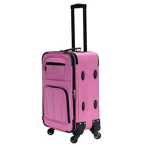 Image of Rockland Polyester Pink Carry-On (F2281-PINK)