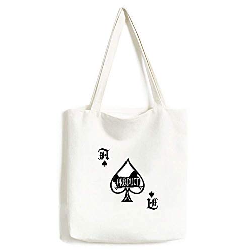 Sac poulet noir lavable avec silhouette naturelle et motif Poker Spade