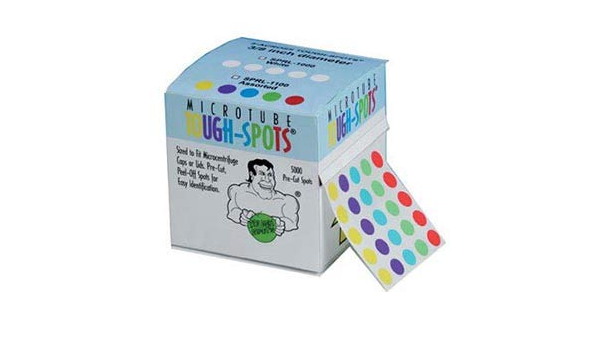 Tough spots microcentrifuge tube labels