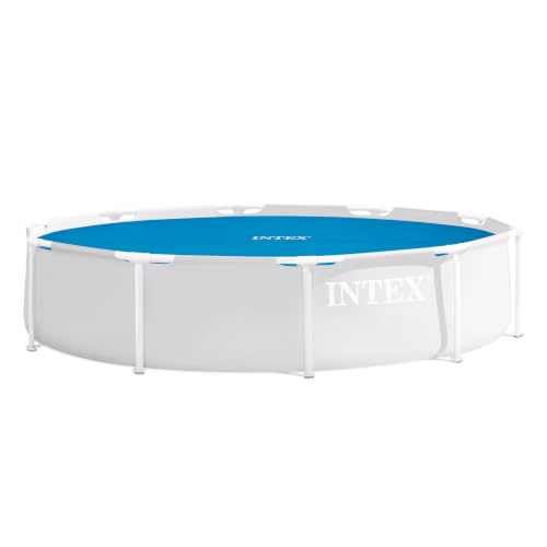 Intex 28011E Solar Pool Cover: for 10ft Round Easy Set and Metal Frame Pools &ndash; Insulates Pool...