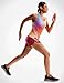MIER Limitless - Running Tank Tops, Women's Seamless Quick Dry Marathon Racing Singlets, Ultra Lightweight, Rainbow Clouds, XL