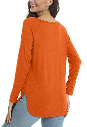 POPYOUNG Women Tunic Tops to Wear with Leggings Fall Long Sleeve Shirts Side Split Pullover Winter Sweatshirts Blouse2