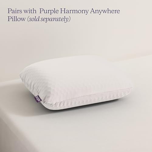 Image of Purple Harmony Anywhere Travel Case, Satin Travel Pillow Case | Compression Carrier for the Harmony Anywhere Travel Pillow, Trolley Sleeve and Clip Loop, Machine Washable