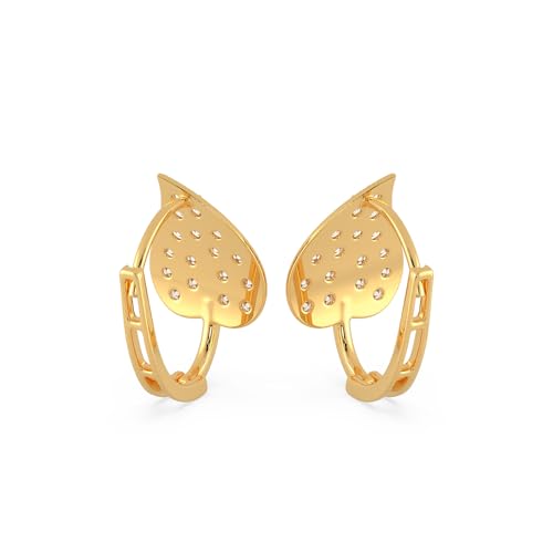 Malabar Gold & Diamonds 22k Yellow Gold Earrings for Women, Girls and Kids | 22 kt (916) BIS Hallmark Gold Earrings for Birthday, Anniversary & Festive Gift - Image 5