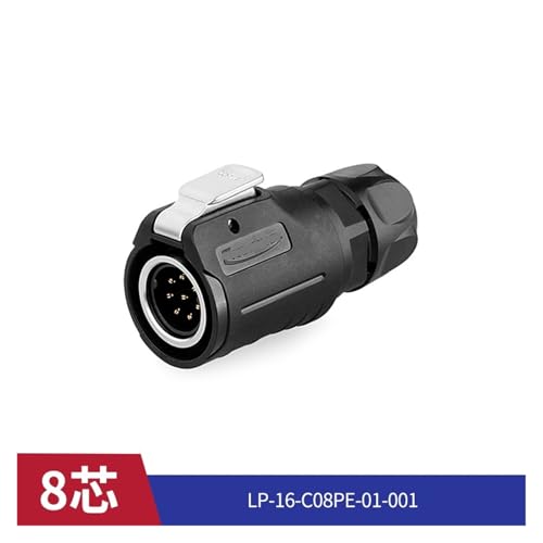 Conector macho LP16 de aviación 8 pines con chasis de alta resistencia IP68 3