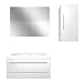 Produktbild AcquaVapore Badmöbel Set City 101 V2 Hochglanz weiß, Badezimmermöbel, Waschtisch 100 cm JA mit 1x 5W LED-Strahler