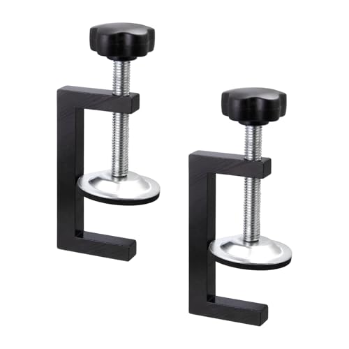 3 Inch C Clamp for Woodworking - 2 Pack Heavy Duty Steel Clamps Compact Design for Precision Work Secure Holding with Sliding Jaw for Crafting Carpentry & Workshop Use