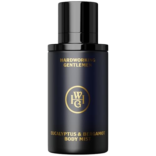 Hardworking Gentlemen Eucalyptus & Bergamot Body Mist For Men, 3.38 oz | 100 ml - A Refreshing Scent Blends Cooling Eucalyptus with Bright, Citrusy Bergamot - Made in the USA
