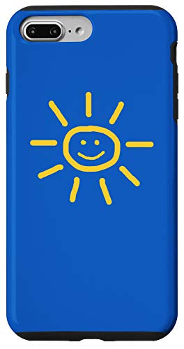 Happy Sunshine Phone And Tablet Accessoriesiphone 11 Pro Cute Hand Drawn Sun Drawing In Yellow On Blue Background Case Dailymail