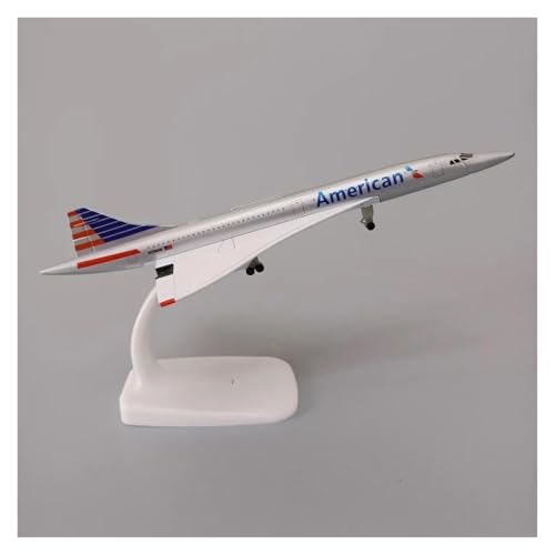 Avión de aleación Concorde 20 cm con trenes de aterrizaje estables anti vuelco 6