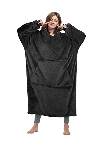 Catalonia Classy Extra Lange Fleece Hoodie Decke, Flauschige Übergroße...