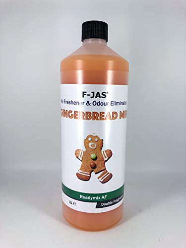 F-JAS Ambientador y eliminador de olores (1 L Readymix), Gingerbread Men, Double Fragrance