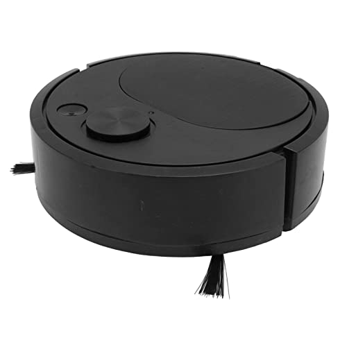 YUEHISY Aspirateur Robot, Robot Balayeur Intelligent avec Un Seul Bouton et évitement Automatique, pour Bois, Carrelage, Tapis, Poils d'animaux, Poussière Domestique (Black)