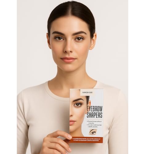 Eyebrow Shaper Waxing Strips Unwanted Facial Hair Removal [eyebrow wax kit - 56 Pre Cut ]Essential Eyebrow Shapers Wax Strips for All Women & Girls