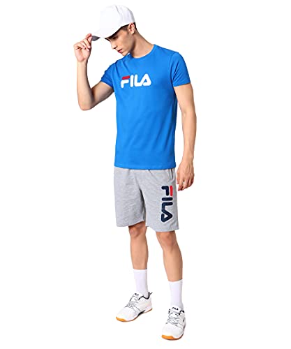 Image of FILA Men's Solid Regular Fit T-Shirt