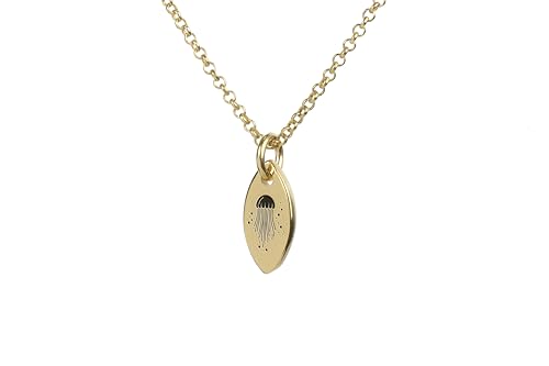 Collier pendentif Méduse or, le bijou poire élégant du quotidien aux soirées