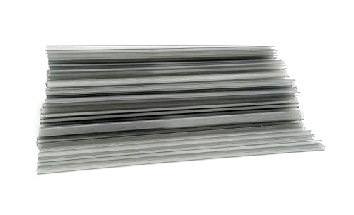 Dorsini Blattbinder, A4, Durchmesser 4 mm, Kapazität 15 Blatt, 100 Stück, transparent