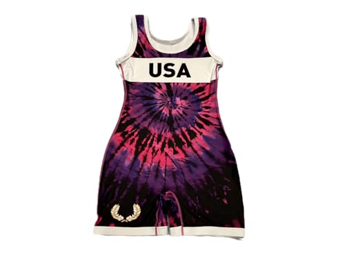 Athena Wrestling - Midnight Tie Dye Womens/Girls Singlet