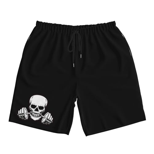 Weightlifting Skull Men's Quick-Dry Board Shorts 7