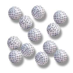 Chocolate Foil Wrapped Golf Balls - 2 Lb.