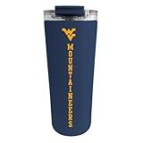 Decorvo Officially Licensed Collegiate Stainless Steel Tumbler - Double Walled Insulated Travel Tumbler - 24 oz (West Virginia Navy)