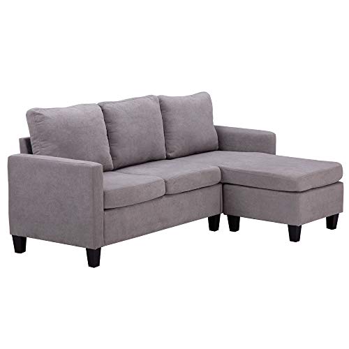 Double Chaise Longue Combination Sofa Light Grey