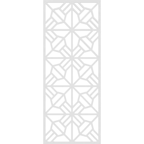 Image of 21 3 /8 inchW x 54 3 /8 inchH x 3 /8 inchT Auburn Decorative Fretwork Wall Panels in Architectural Grade PVC