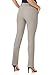 Rekucci Women's Ease into Comfort Classic Bootcut Pant w/Tummy Control (4, Silver)