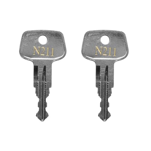 N211 Car Rack Replacement Key,Errebi Replacement Key for Thule Ski,Cargo Box,Roof,Carrier Racks and Crossbars-Codes N211 [2 pac]