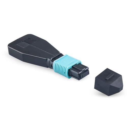 Image of 10Gtek [2-Pack] MPO Fiber Optic Loopback Adapter, 12-Core MPO Connector Multimode OM3 50 /125um Test Plug for QSFP+ Transceiver Testing Applications or Network restorations