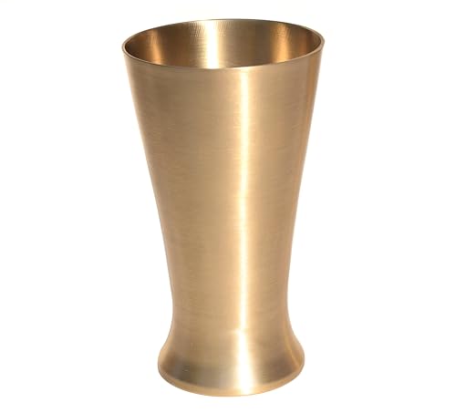 Image of Pure Source India Bronze Kansa Glass Handmade, Serveware & Drinkware Glass Ideal for Dining Table Decoration (Pure Bronze -280 ML Gold)