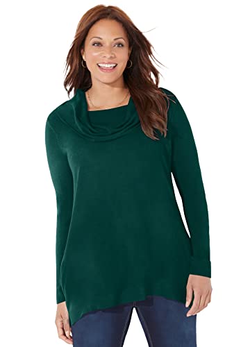 Catherines Women's Plus Size Cashmiracle Cowlneck Sweater