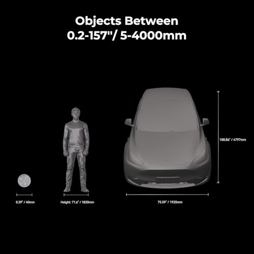 Image of Creality 3D Scanner CR-Scan Raptor Pro for 3D Printing, 22+7 Blue Laser & NIR Handheld Scanner 0.02mm Accuracy, 60fps High-Speed & 5MM to 4M Objects, 24-Bit Full-Color Scanning for Windows macOS
