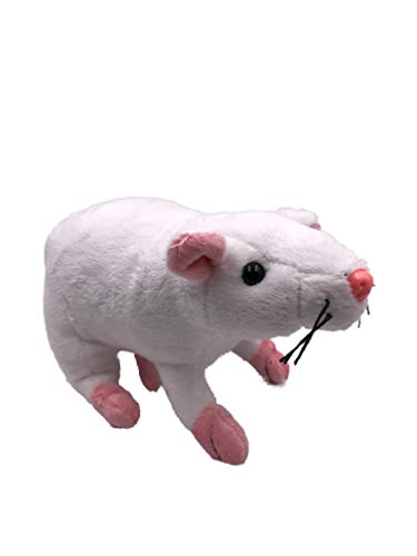 Onwomania Peluche Peluche Peluche Animal Rata ratón Blanco roedor 31 cm Onwomania Peluche Peluche Peluche Animal Rata ratón Blanco roedor 31 cm