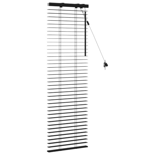 Persiana de madera para interiores de 45 x 130 cm con protección visual elegante 4
