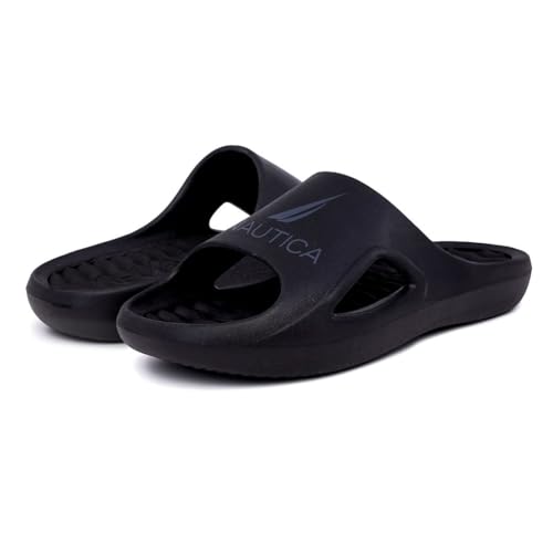 Image of Nautica Men's Athletic Slides Sport Shower Sandals for Indoor & Outdoor - Lightweight, Durable and Comfortable