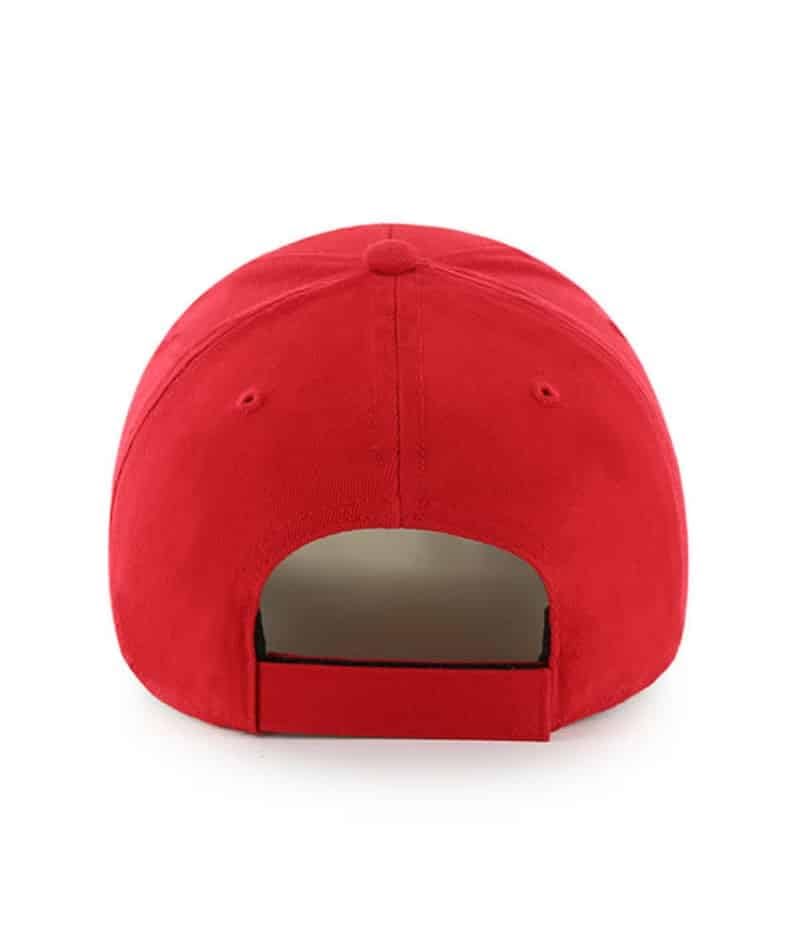 Gorra roja clásica con logo de equipo ajustable miniatura 2