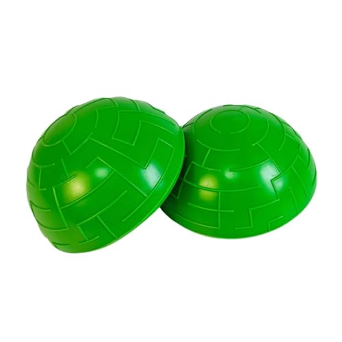Perfeclan 2 Pelotas Equilibrio Media Longitud para Gimnasio en casa, Entrenamiento Pilates para Mujeres, Pelotas Ejercicio Equilibrio, Verde